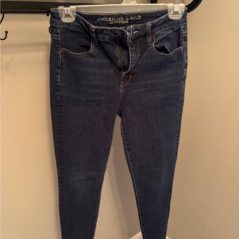 American Eagle Outfitters Women's Deep Indigo Skinny Jeans